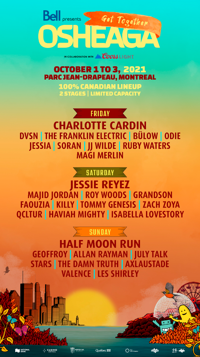 Osheaga 2022 Lineup By Day