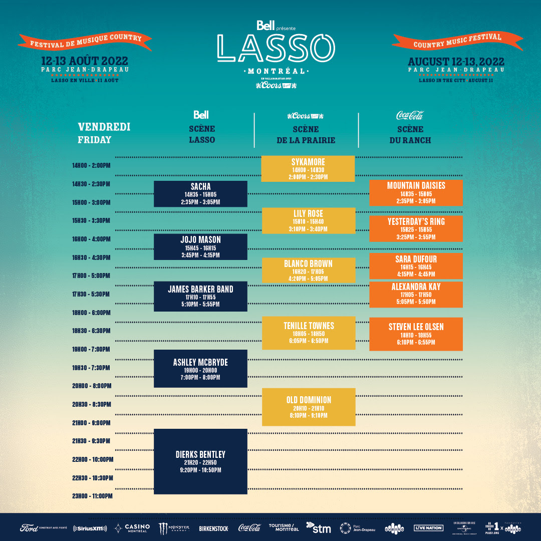 LASSO Montreal unveils 2022 daily schedules Canadian Beats Media