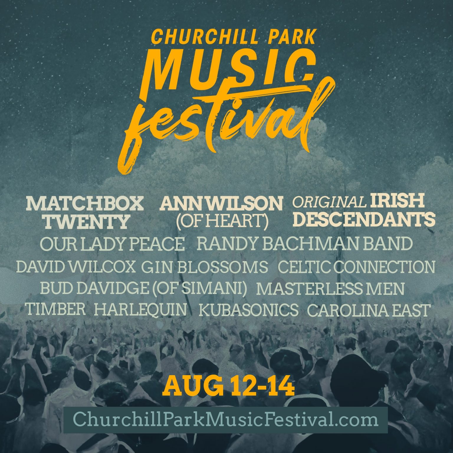 Churchill Park Music Festivals announces full lineup