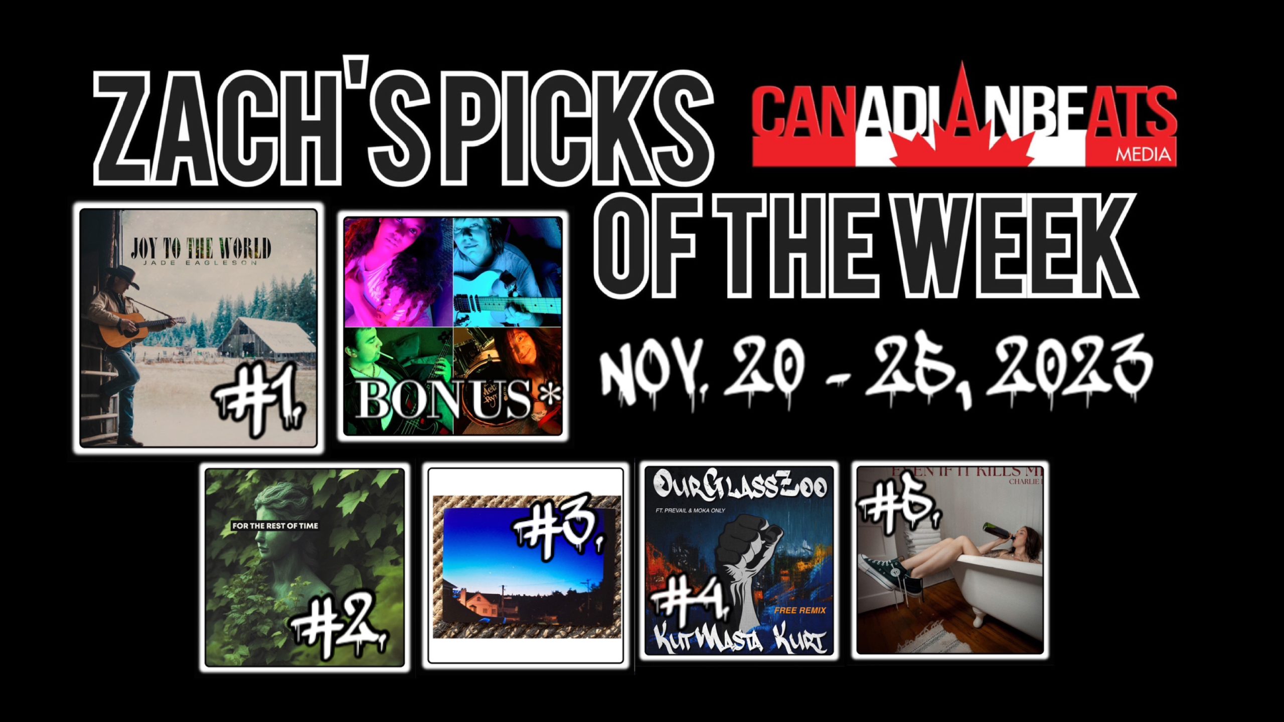 ZACH’S PICKS OF THE WEEK – NOVEMBER 20 TO NOVEMBER 25, 2023