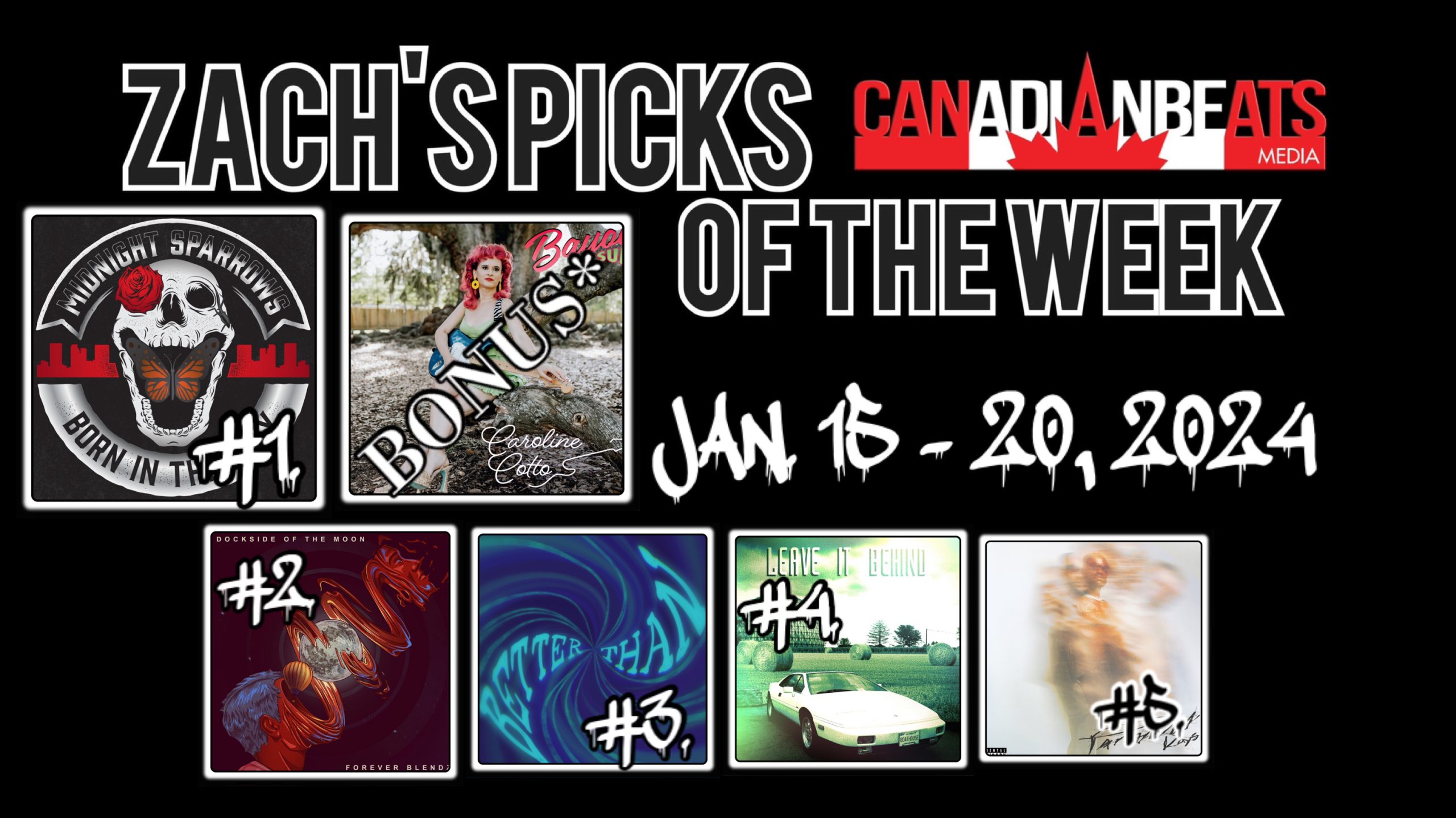 ZACH’S PICKS OF THE WEEK – JANUARY 15 TO JANUARY 20, 2024