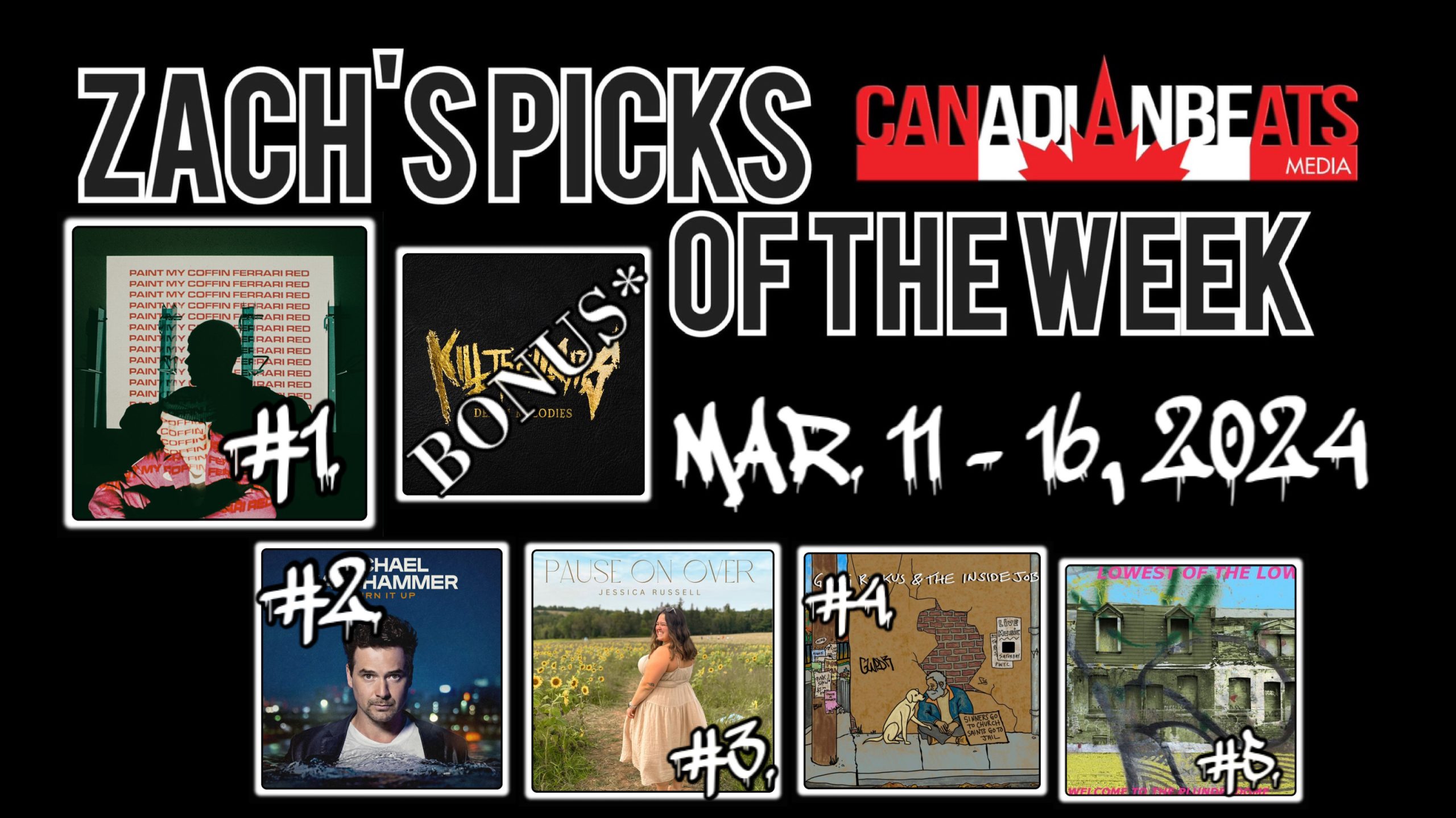 ZACH’S PICKS OF THE WEEK – MARCH 11 TO MARCH 16, 2024