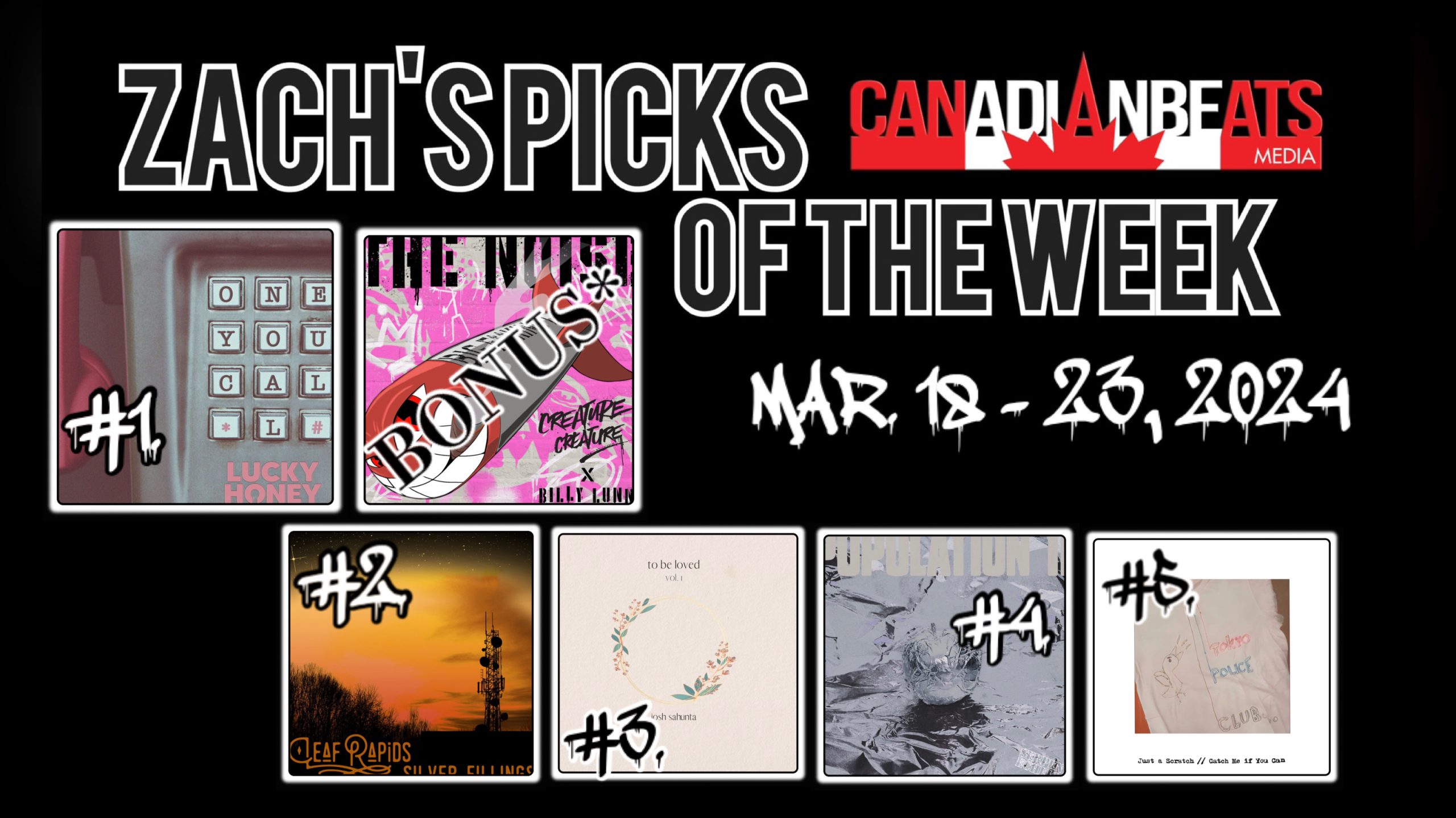 ZACH’S PICKS OF THE WEEK – MARCH 18 TO MARCH 23, 2024