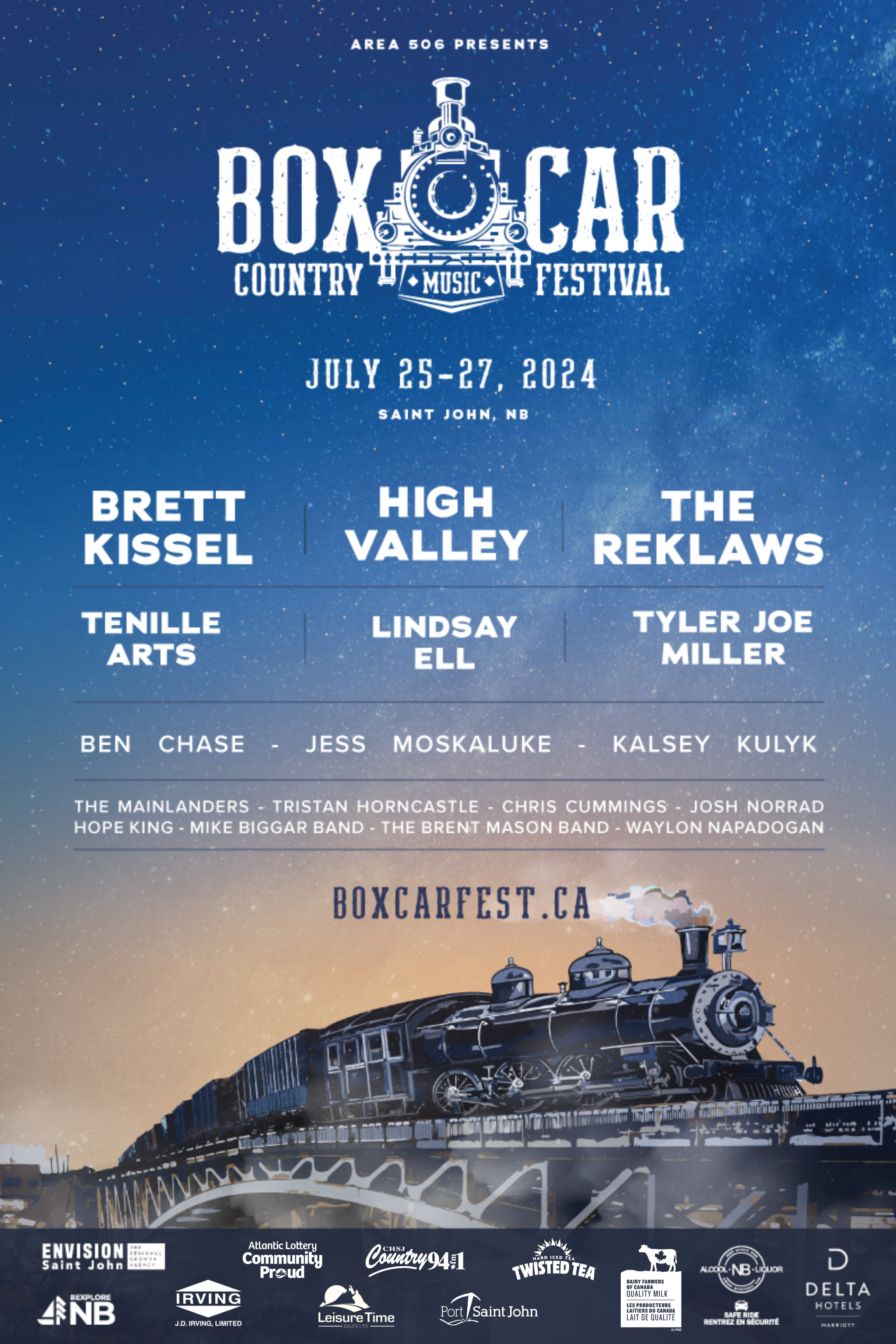Boxcar Country Music Festival announces lineup for 2024