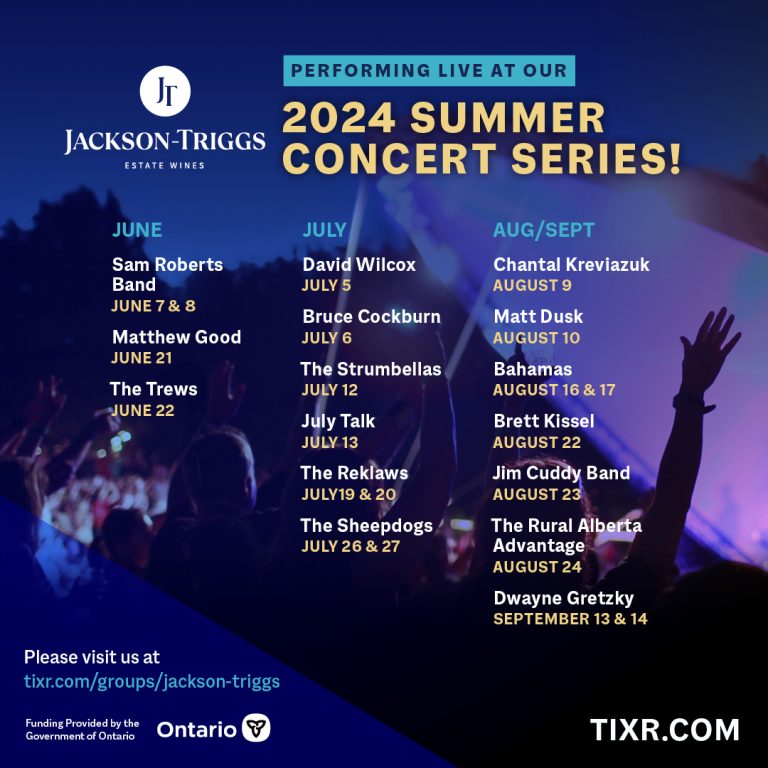 Jackson-Triggs Niagara Estate Amphitheatre announces 2024 Concert ...