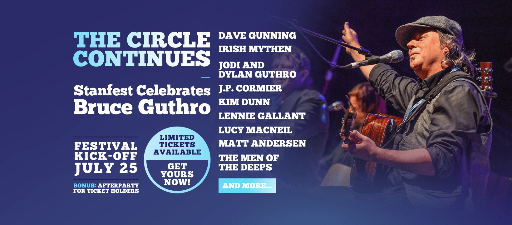 Stanfest announces ‘Stanfest Celebrates Bruce Guthro’ concert kick off