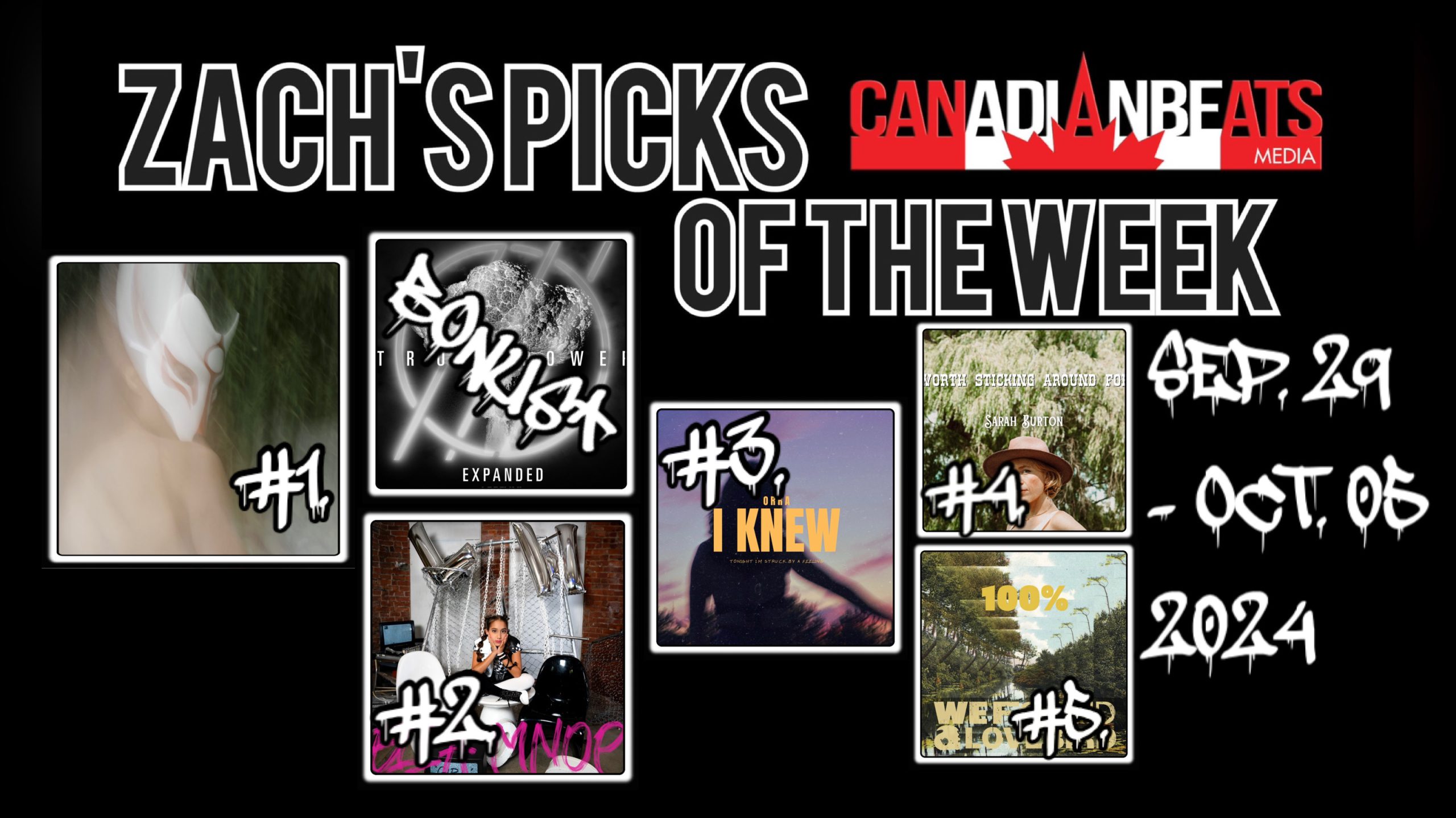 Zach’s Picks of the Week – SEPTEMBER 30 TO OCTOBER 5, 2024