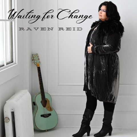 Album cover artwork for Waiting For Change by Canadian Indigenous singer-songwriter Raven Reid.