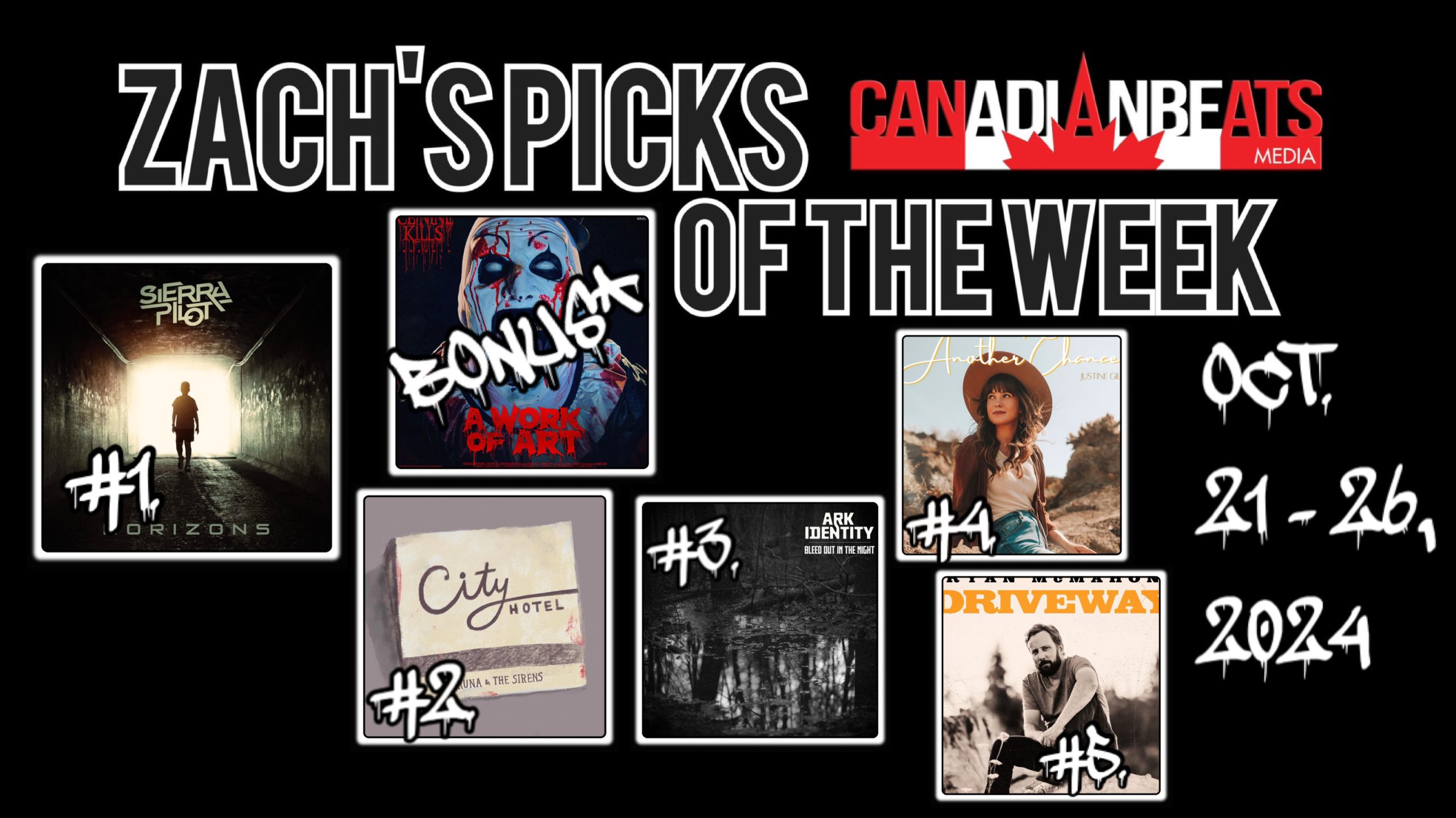 Zach’s Picks of the Week – OCTOBER 21, 2024 TO OCTOBER 26, 2024