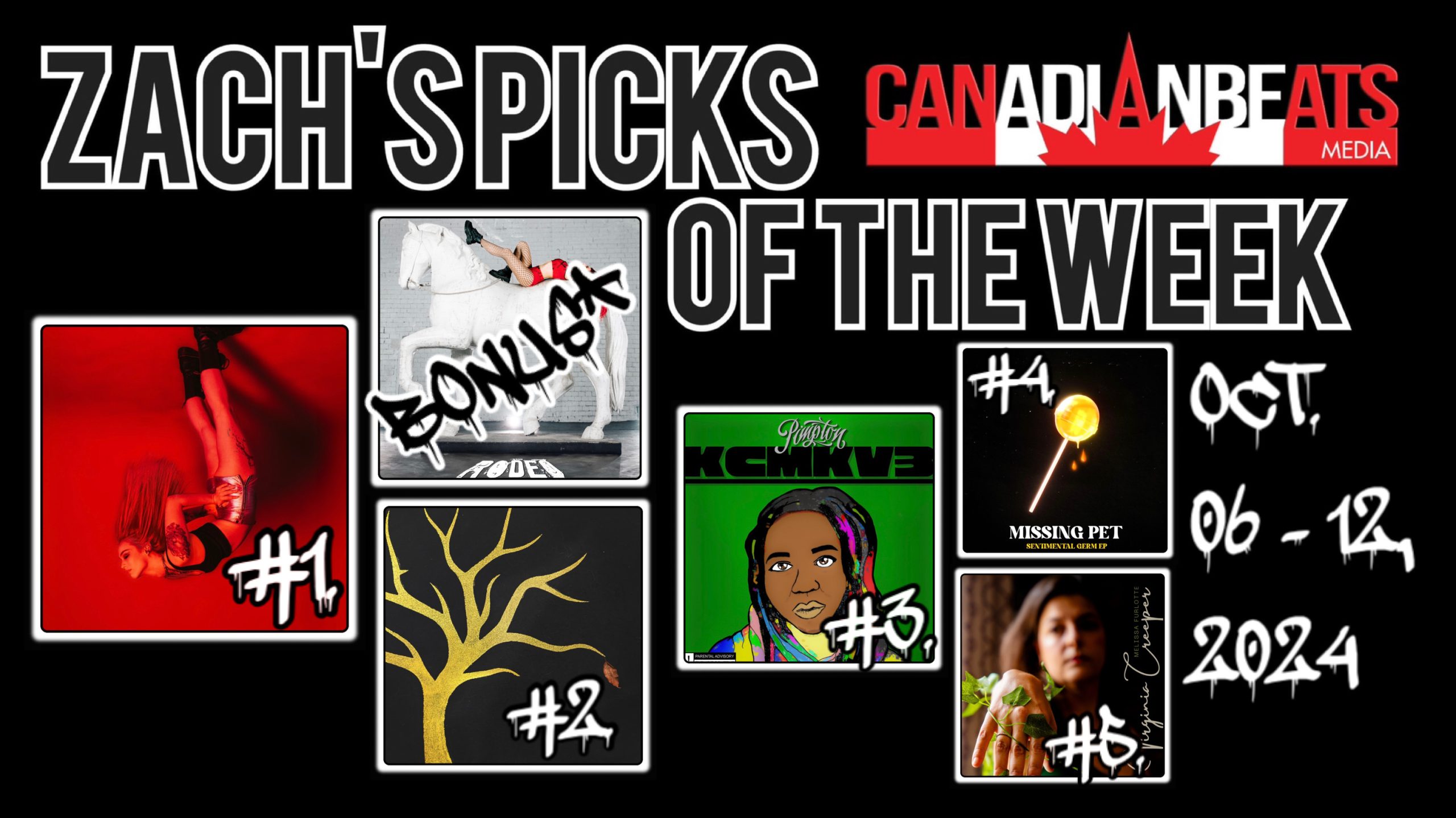 Zach’s Picks of the Week – OCTOBER 7, 2024 TO OCTOBER 12, 2024