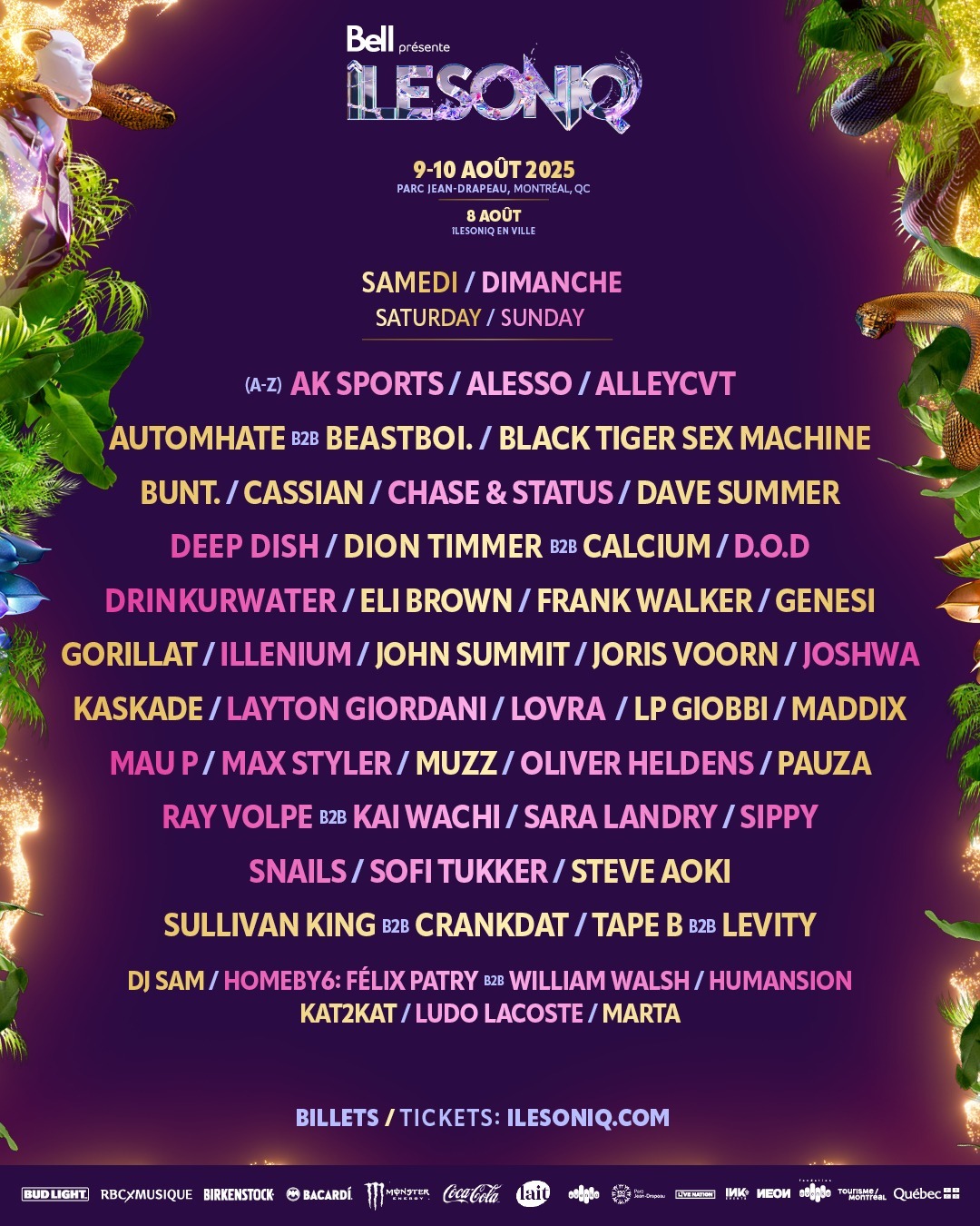 îLESONIQ 2025 announces daily lineup