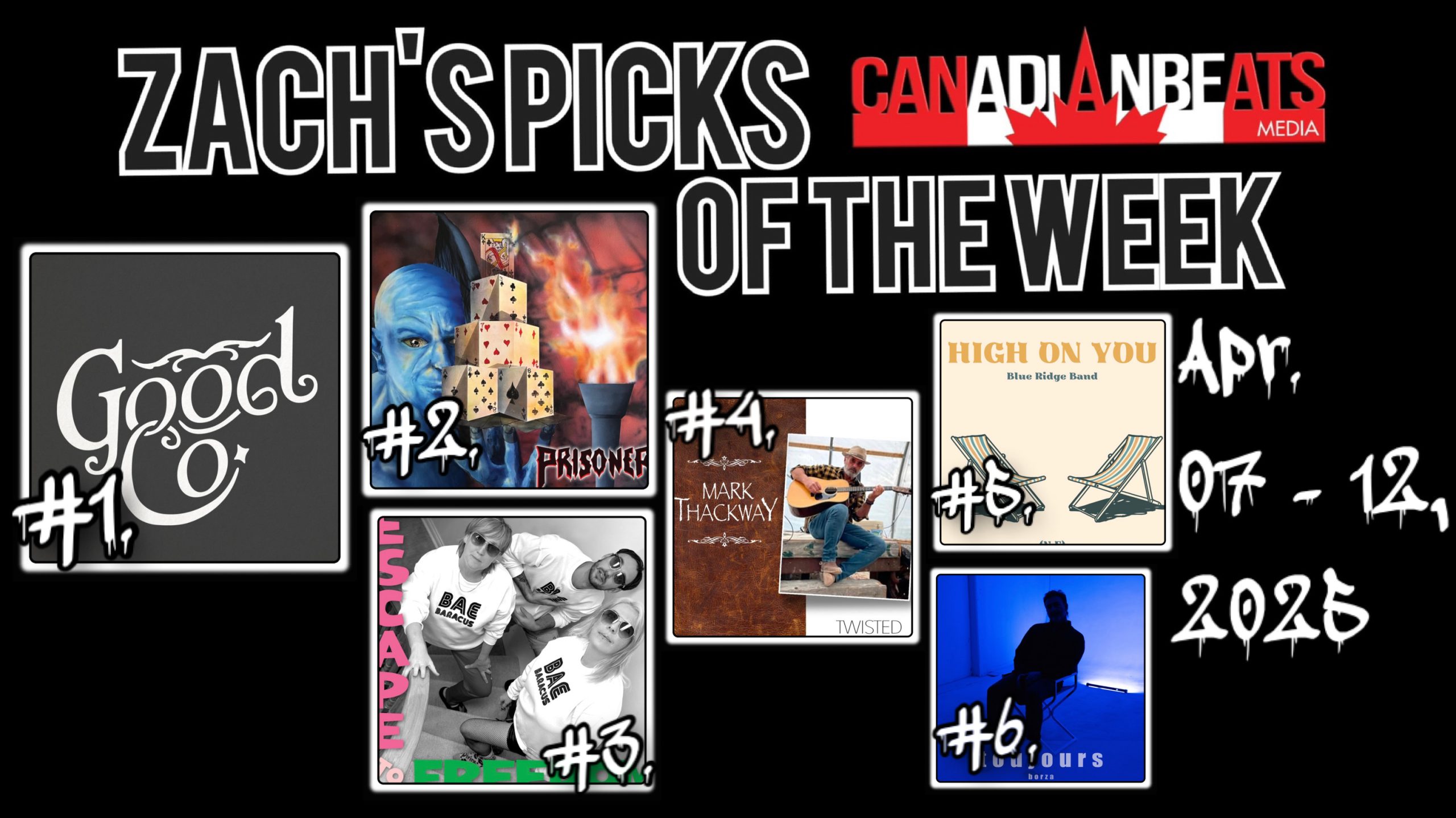 Zach’s Picks of the Week – April 7 to April 12, 2025