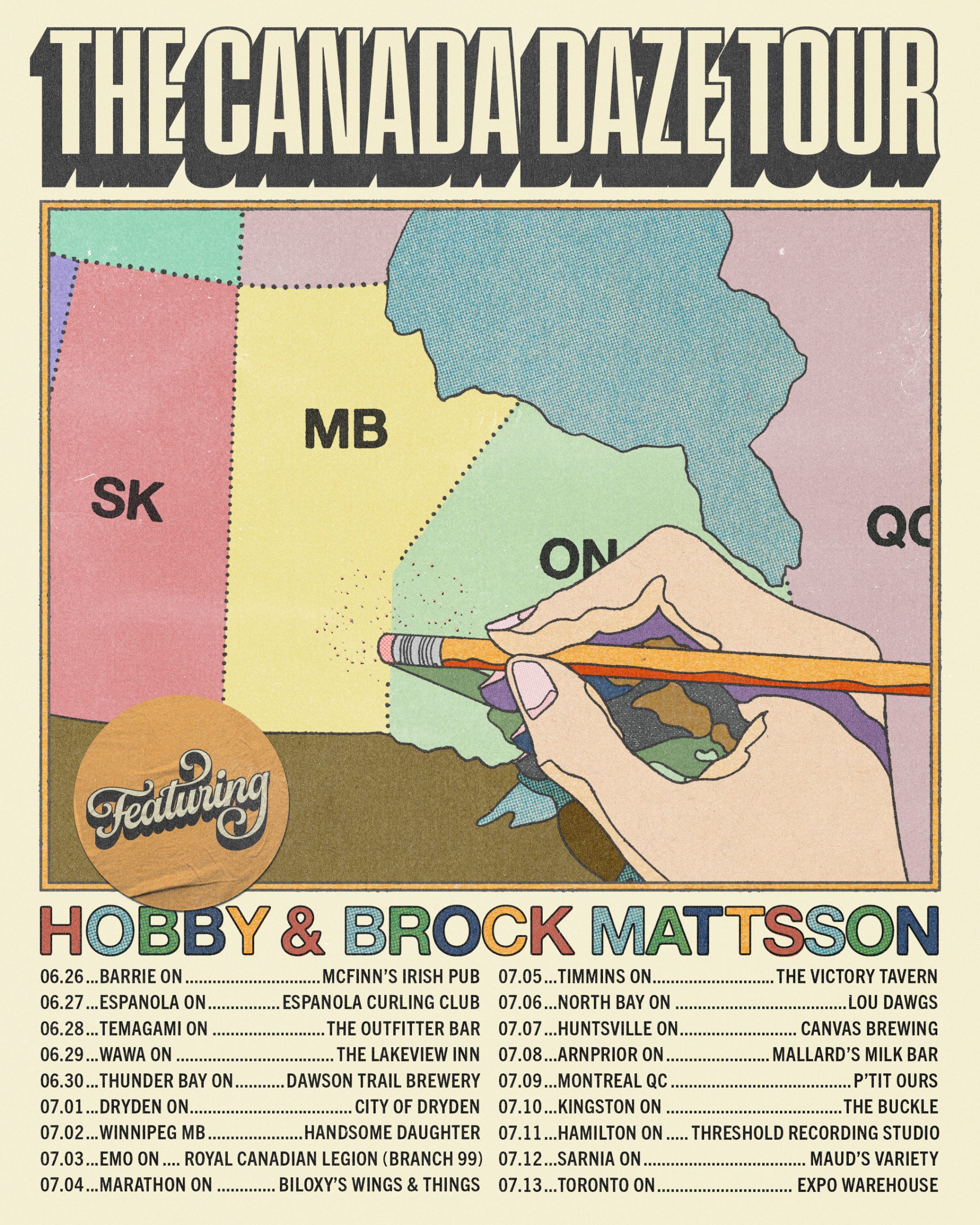 Hobby & Brock Mattsson share tour dates
