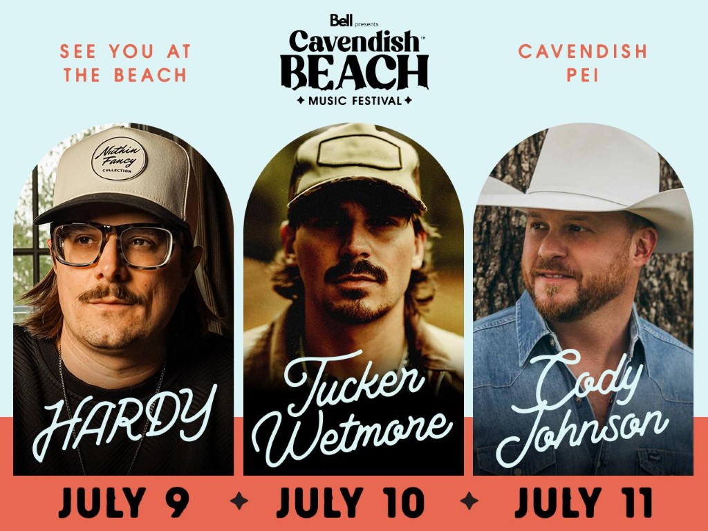 Hardy, Tucker Wetmore & Cody Johnson to headline 17th Edition of Bell Presents Cavendish Beach Music Festival