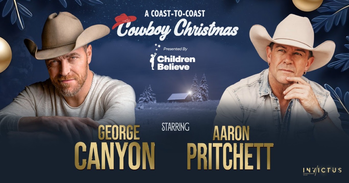 George Canyon & Aaron Pritchett shares Cowboy Christmas dates