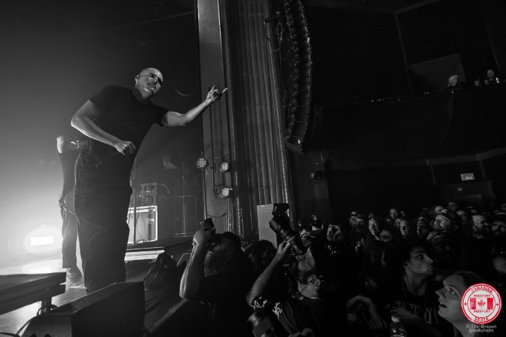 Deafheaven opening for Mastodon at MTELUS in Montreal.