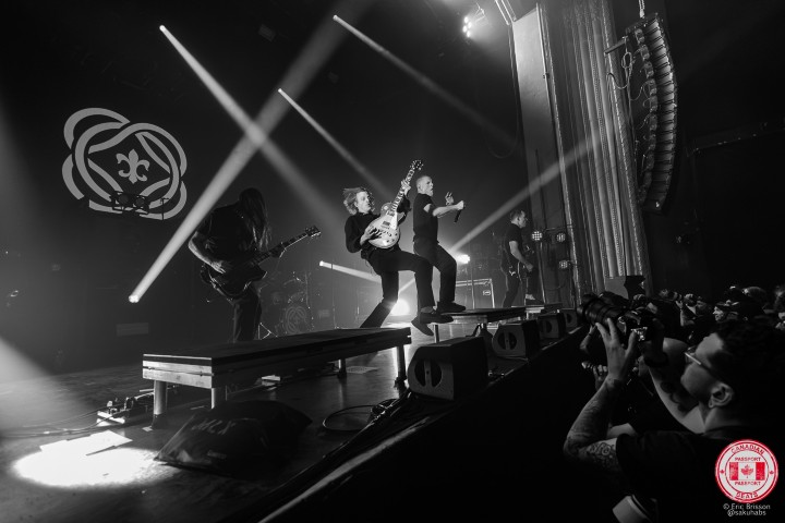 Deafheaven on stage during their September 2026 show with Mastodon.