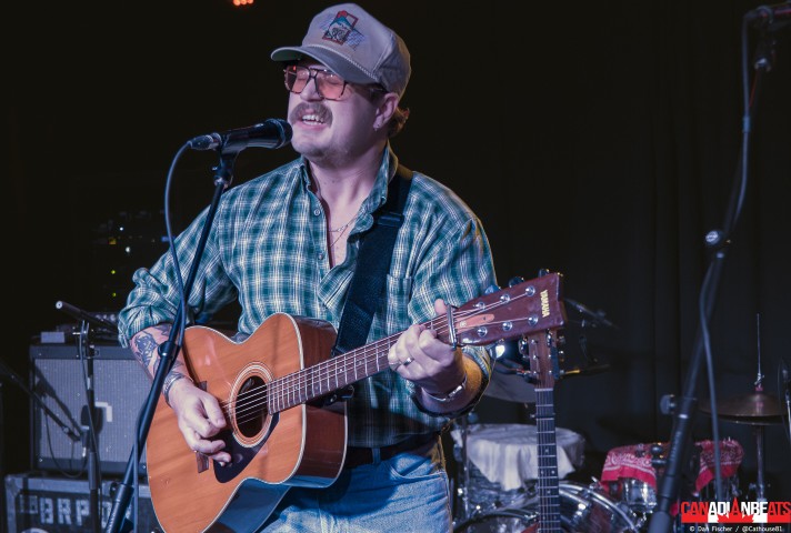 Ian James Bain performing live at Sonic Hall in Guelph, Ontario