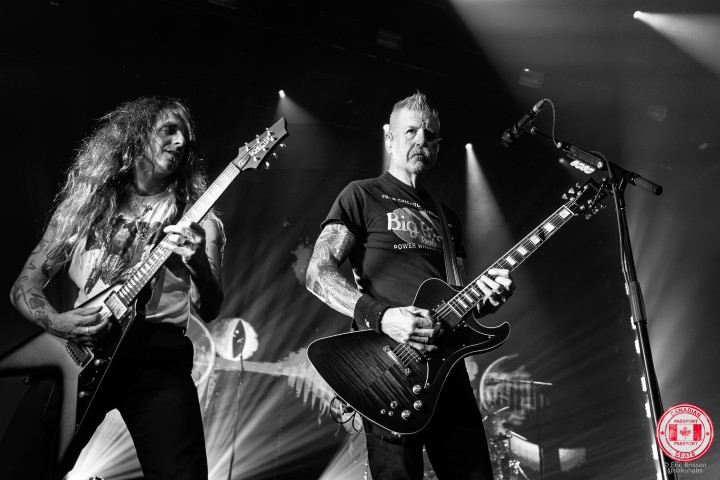 Mastodon delivering a powerful live performance at MTELUS in Montreal.