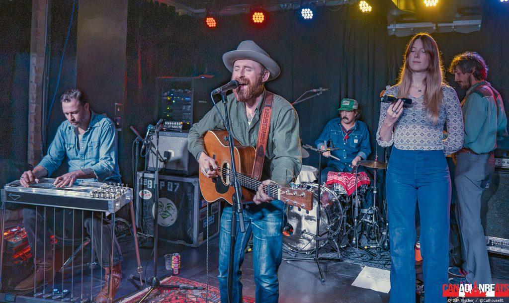 Canadian folk-country singer Spencer Burton on stage in Guelph